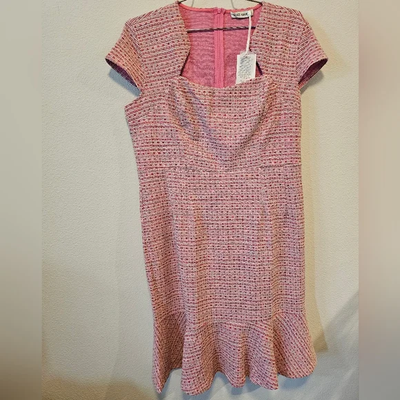 2XL Grace Karin Pink Tweed Dress (NWT) - Picture 4 of 4